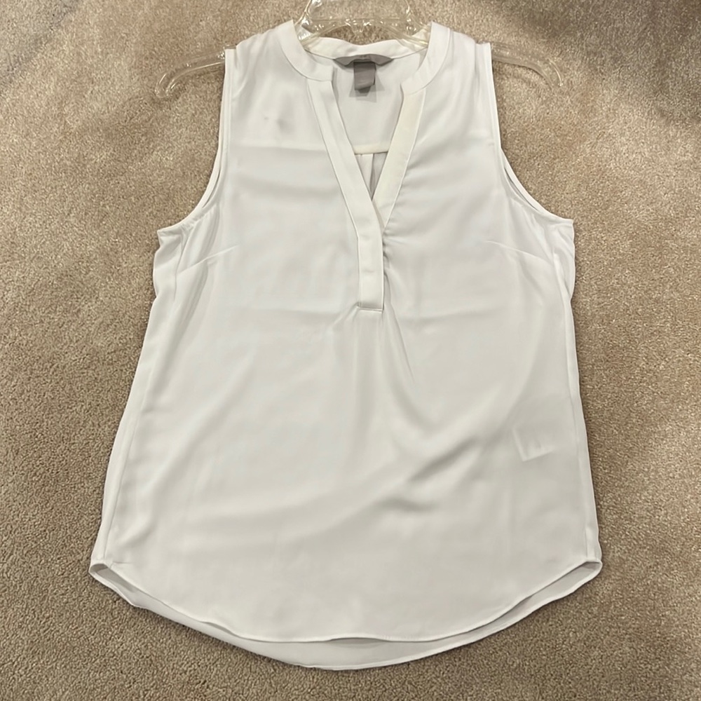 White H&M sleeveless top